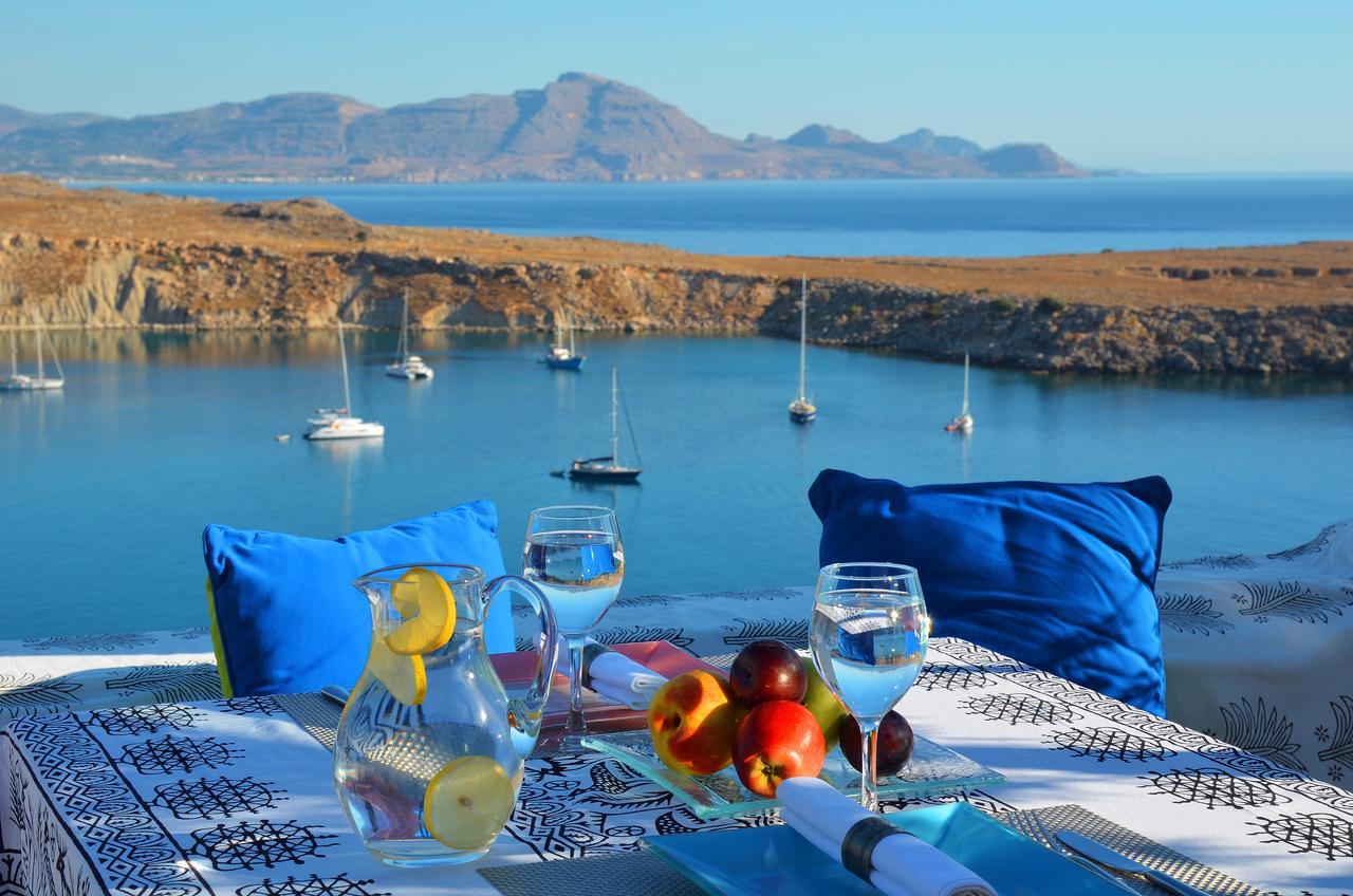Villa Melenos Lindos ภายนอก รูปภาพ