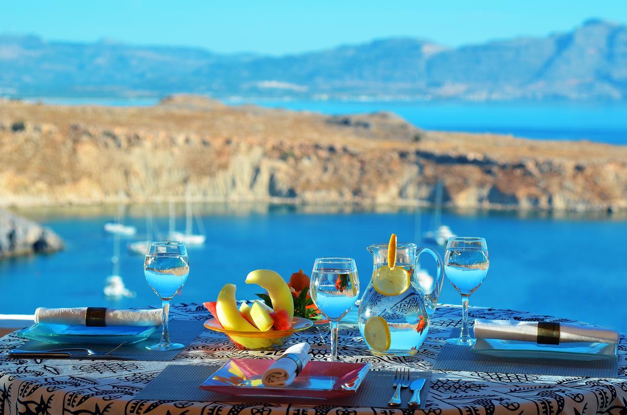 Villa Melenos Lindos ภายนอก รูปภาพ